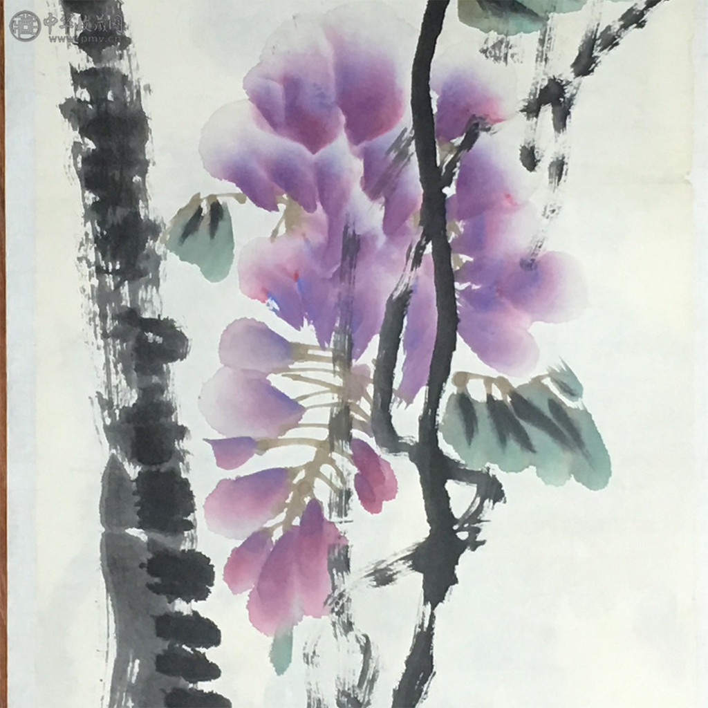 姜宝林《花卉》34x136cm 3