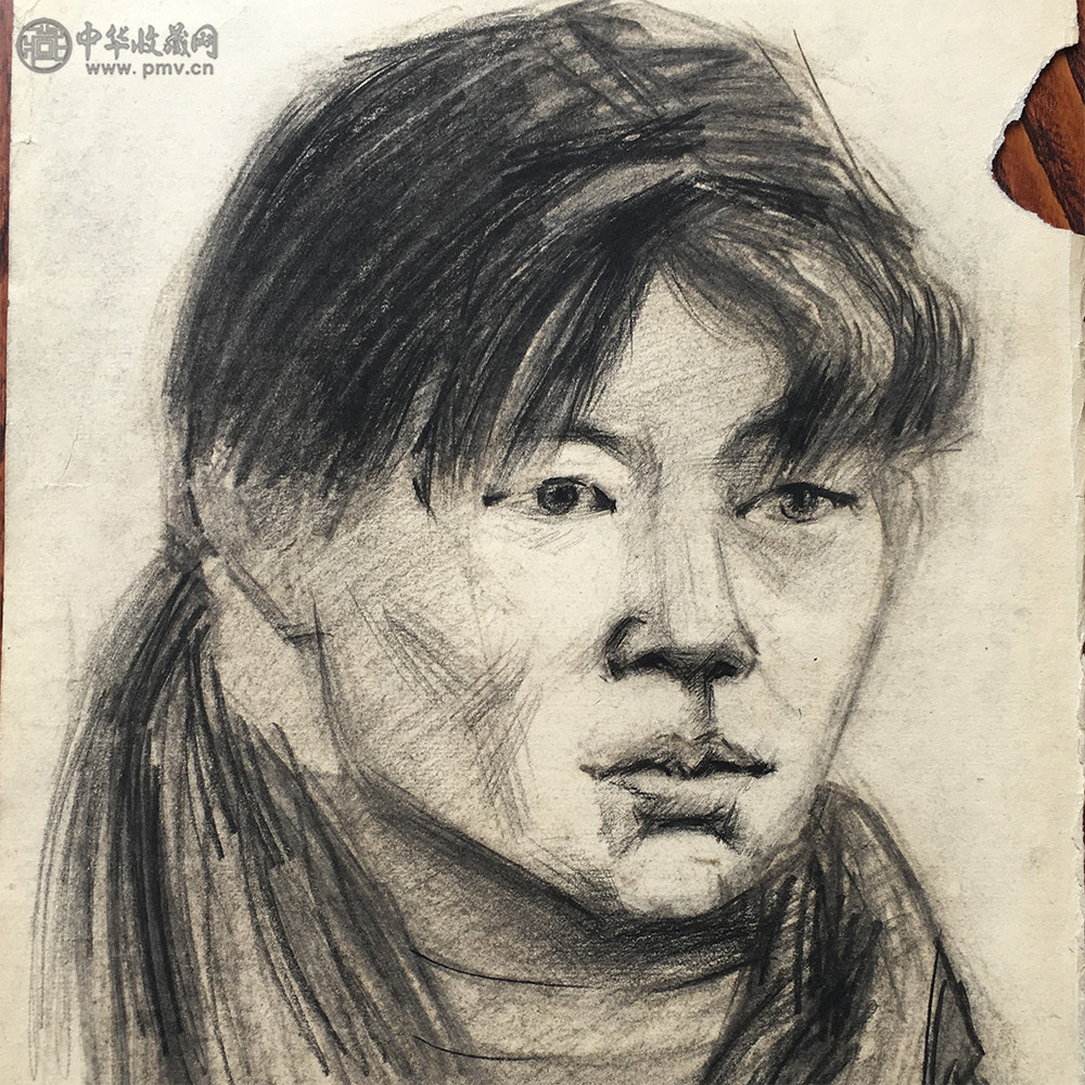 李剑晨《素描人像2》40x28cm 2