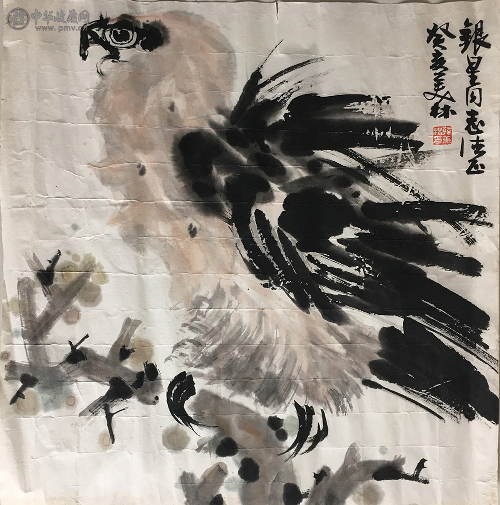 韩美林《鹰》68x68cm