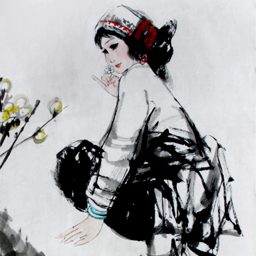 王明明-人物-46X68CM-1