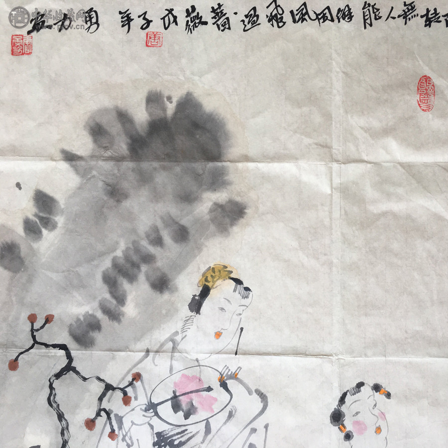 唐勇力---唐风仕女图--137x68cm-(4)