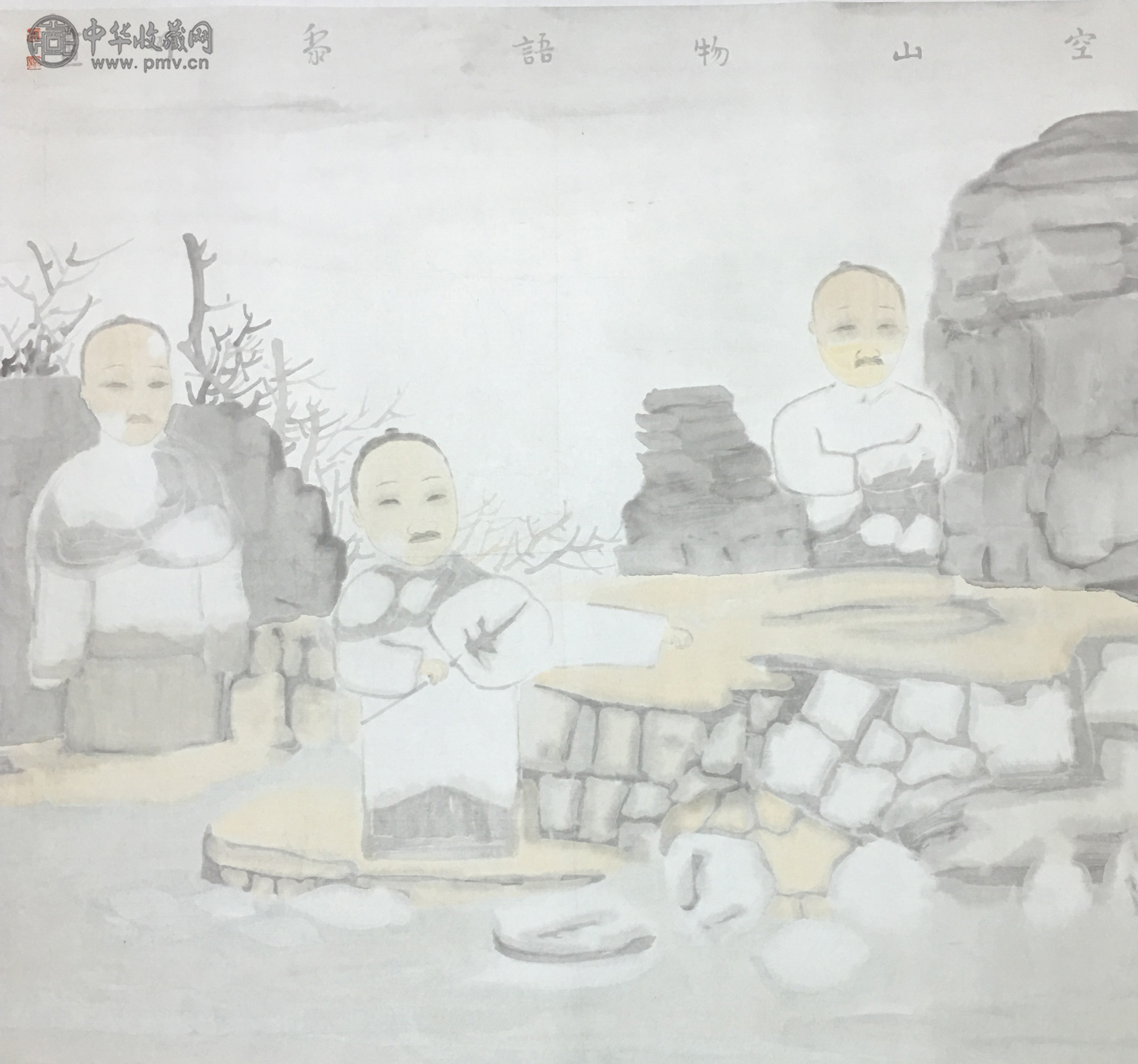 田黎明《人物》68x68cm