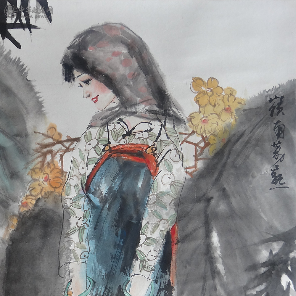 谢志高《岭南荔熟图》68x68cm 2