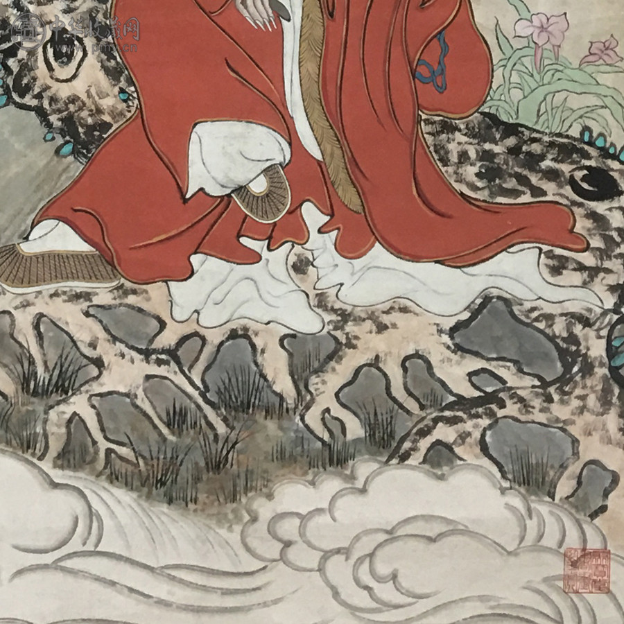 黄山寿-《招福仙僧图》---136x69cm-2