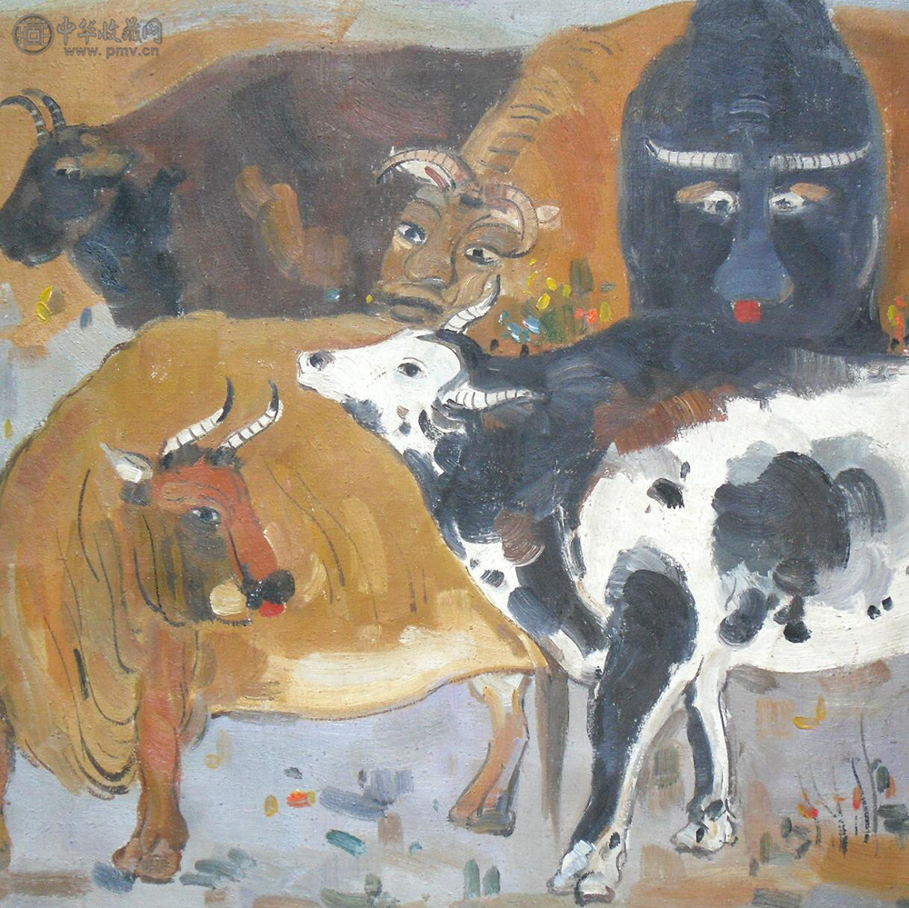 吴冠中《五牛图》 2