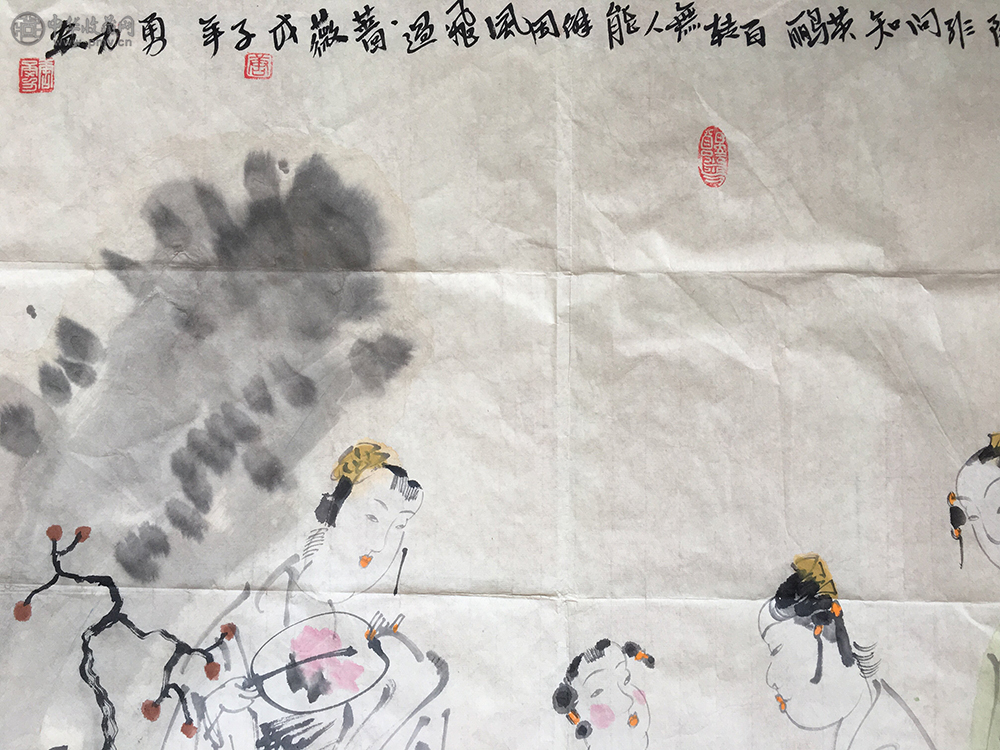 唐勇力《人物》137x68cm 2