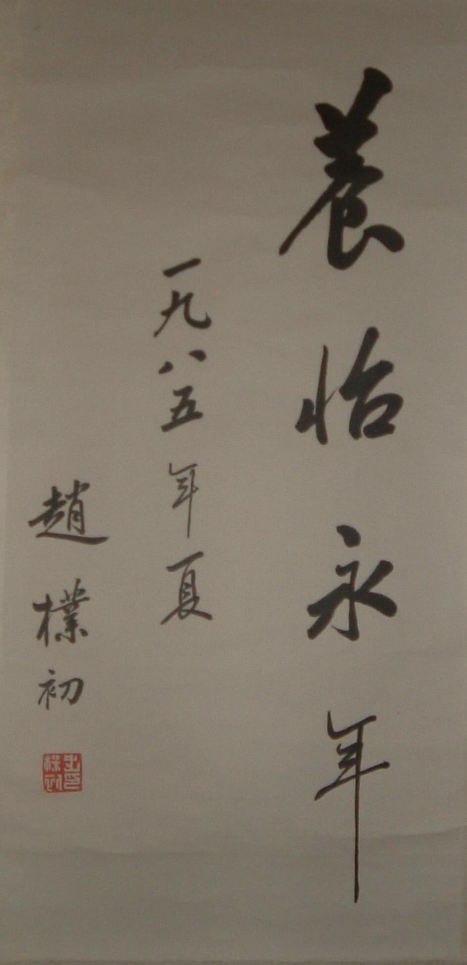 赵朴初《书法》85x45cm 赵朴初《书法》85x45cm