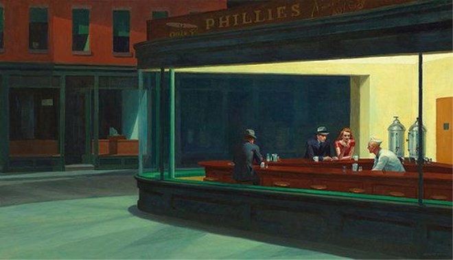 现实主义大画家爱德华·霍普：特朗普的寂寞美国梦