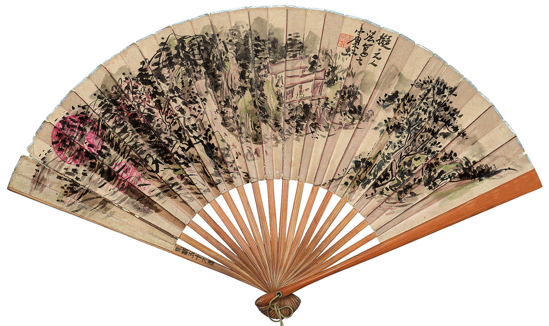 黄宾虹 山水 纸成扇