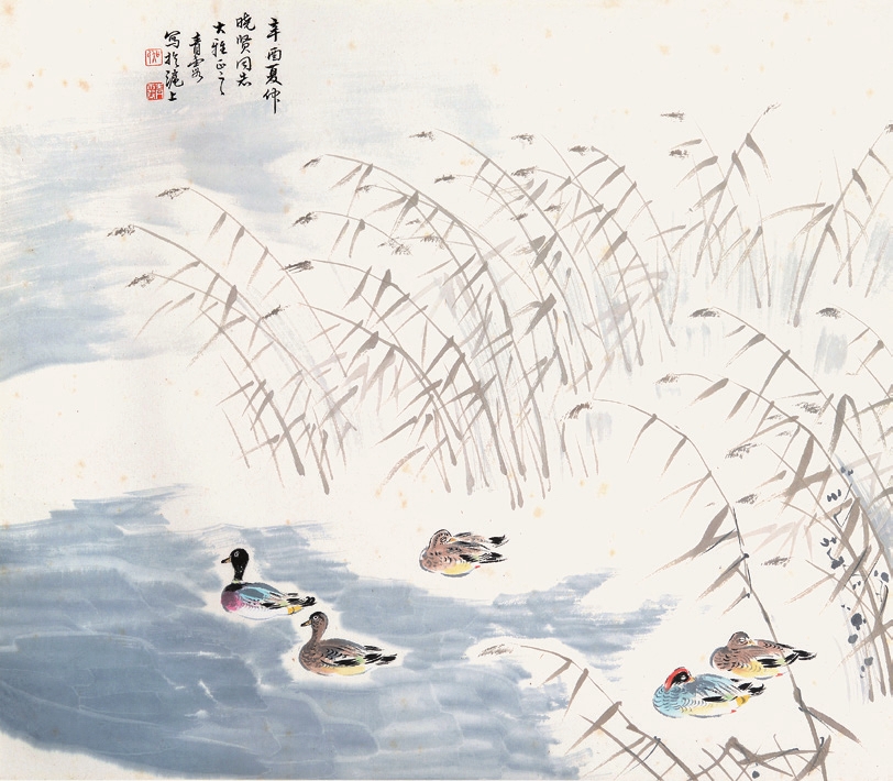 吴青霞 鹰 纸轴