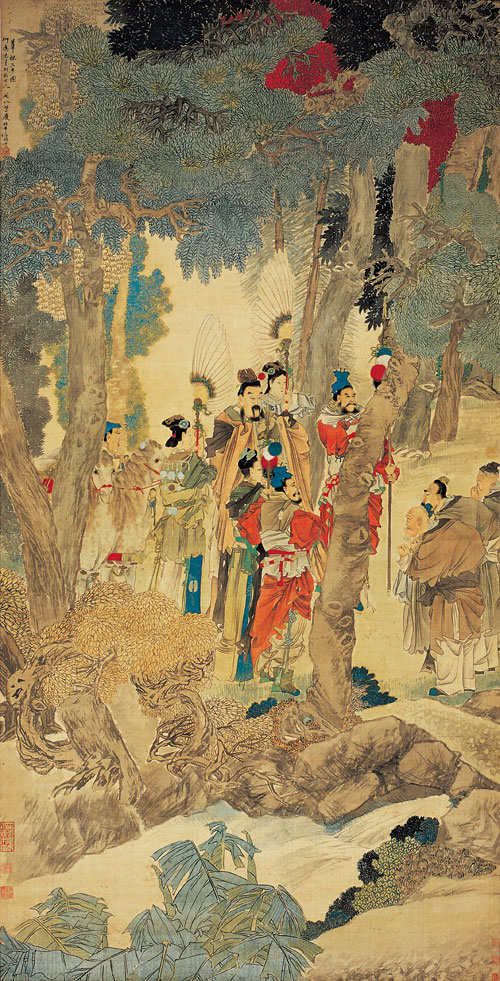 任伯年《华祝三多图》.jpg