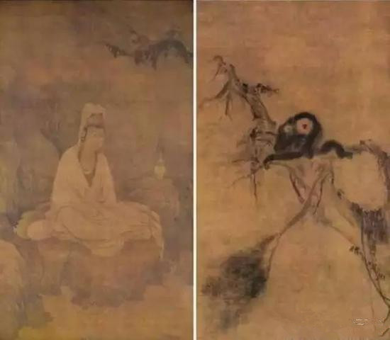 牧溪法师《观音猿鹤图》.jpg