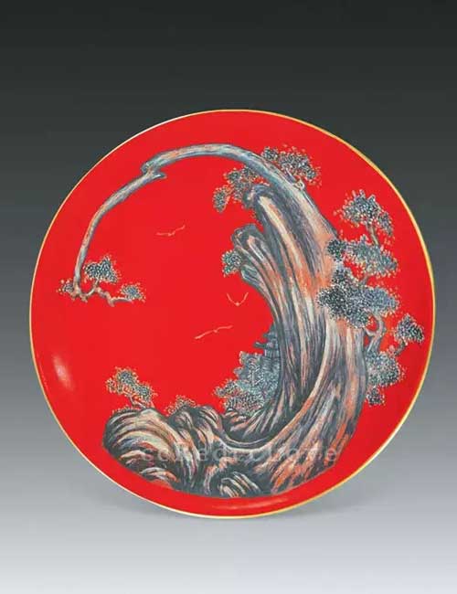 中国红瓷器枯木逢春·挂盘.jpg