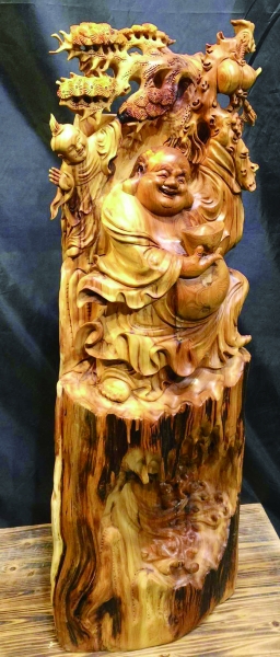 崖柏双色料松下弥勒佛.jpg