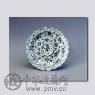 明朝 青花缠枝菊纹盏托 首都博物馆藏.jpg