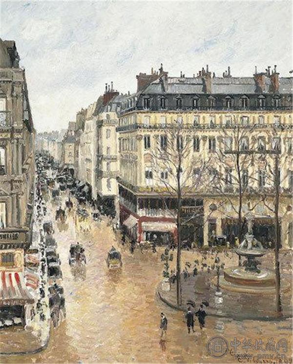 卡米耶·毕沙罗画作“Rue Saint-Honoré in the Afternoon, Effect of Rain”.jpg