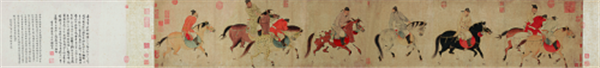 元 任仁发《五王醉归图卷》.png