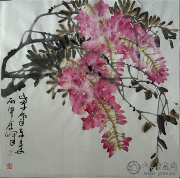 北京著名花鸟画家余峰做客中华收藏网 (8).png