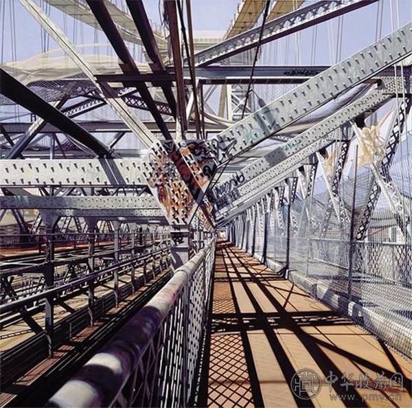 理查德·埃斯蒂斯的画作《Williamsburg Bridge》.jpg