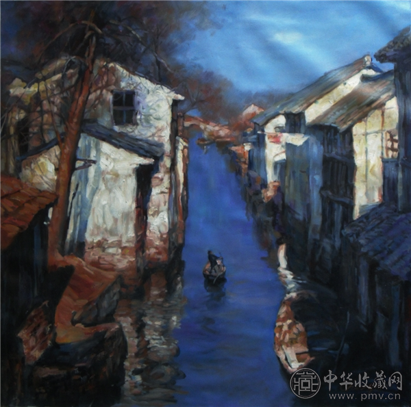 陈逸飞 周庄(油画) 97x96cm.png