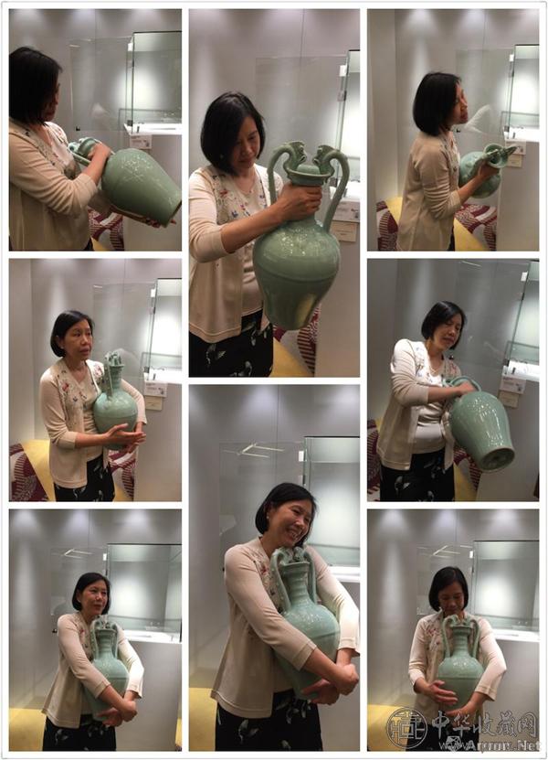 香港佳士得预展现场曾志芬展示这件重器.jpg