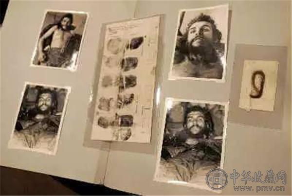 该场拍卖上切·格瓦拉的的拍品，最右边为他的头发.jpg