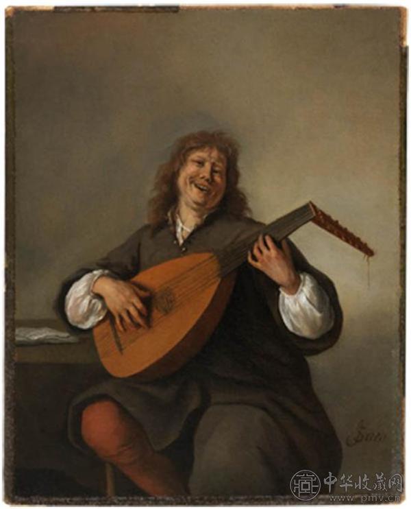 扬·斯特恩，弹琴的自画像 ，1664.jpg