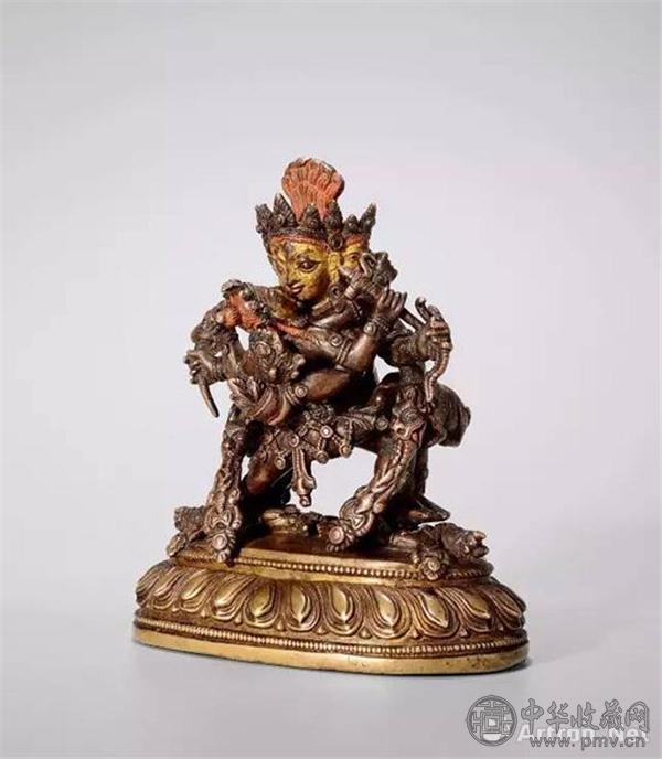 14-15世纪极其罕见的双色利玛铜红财神.jpg