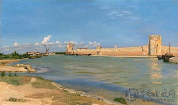 Frédéric Bazille， The Western Ramparts at Aigues-Mortes （1867）.jpg