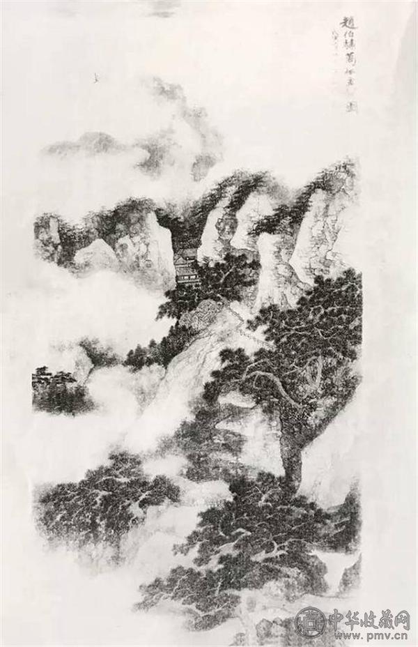 梅景书屋师生父子第一届画展全集中收录的《万松金阙》.jpg