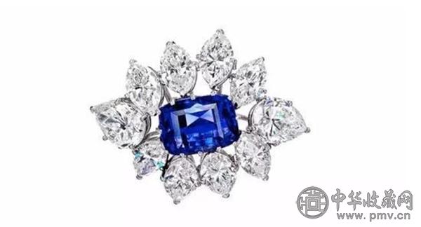 蓝宝石及钻石胸针.jpg