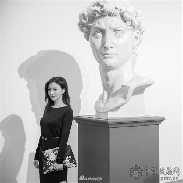 熊乃瑾亮相米开朗基罗艺术展.jpg