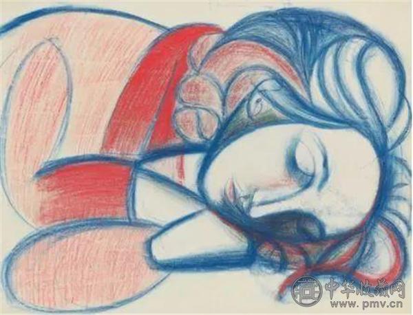 毕加索，《Portrait de femme endormie。 III》.jpg