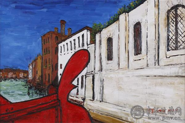 王中军 威尼斯古根海姆美术馆 Venice Guggenheim Museum 布面油画 2013.jpg
