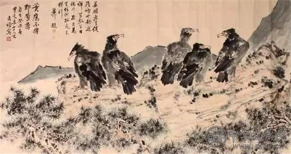 李苦蝉《五只鹰》.jpg