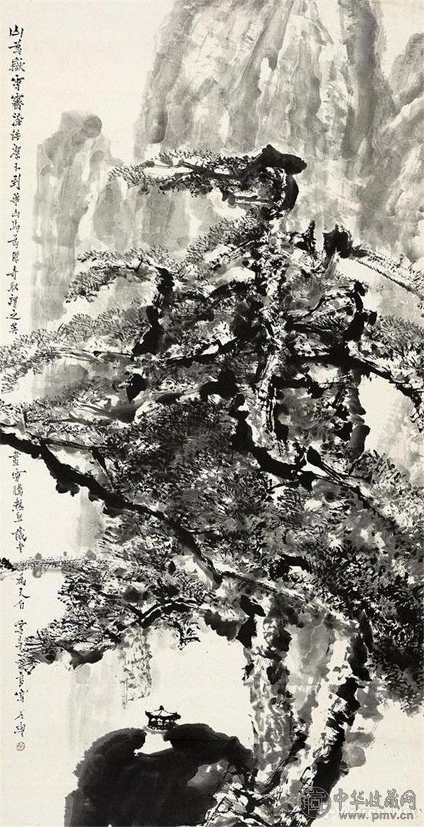 石鲁《华岳雪霁图》，成交价：3852.5万元.jpg