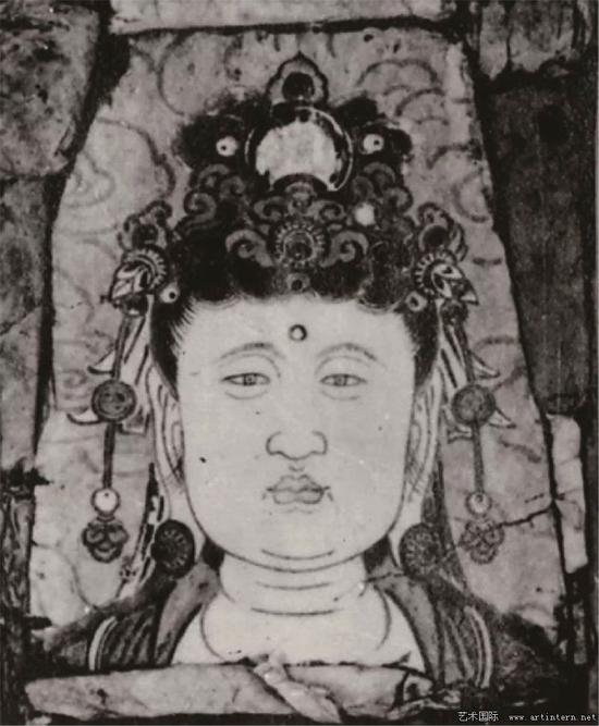 兴化寺中殿壁画《过去七佛佛会图》中之供养菩萨头像