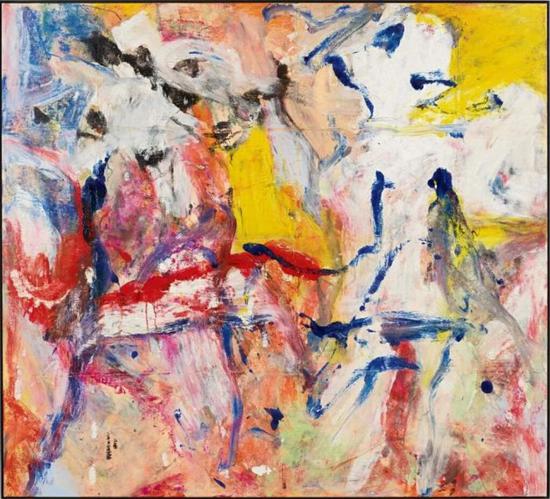 威廉·德库宁（Willem de Kooning）《无题》 　　1977年作 　　油彩画布 　　137.1 x 152.4 公分