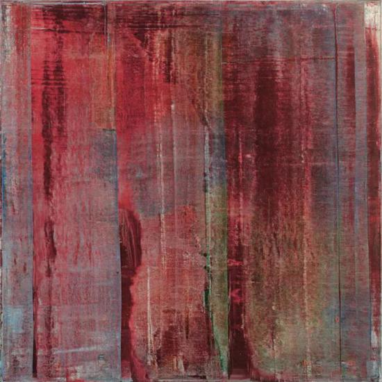 格哈德·里希特（Gerhard Richter）《胭脂红》 　　款识：画家签名、纪年1994并标记810-1（背面） 　　油彩画布 　　200 x 200 公分