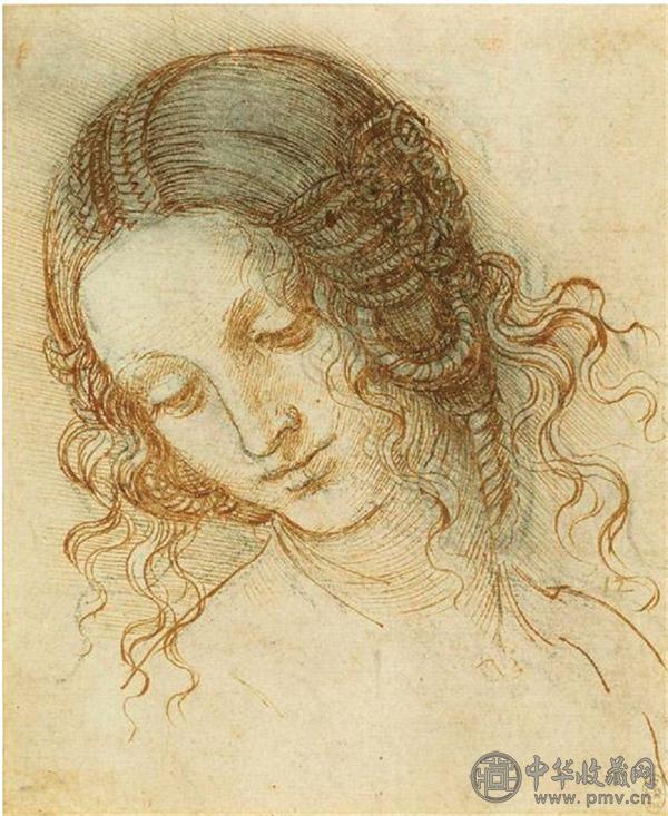 达·芬奇 勒达的头部 约1505-1508年.jpg