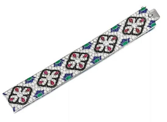 宝石配钻石手链， 梵克雅宝（VANCLEEF & ARPELS）， 1925年