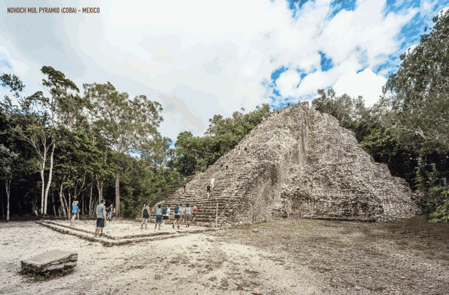 nohoch mul pyramid （coba）， mexico