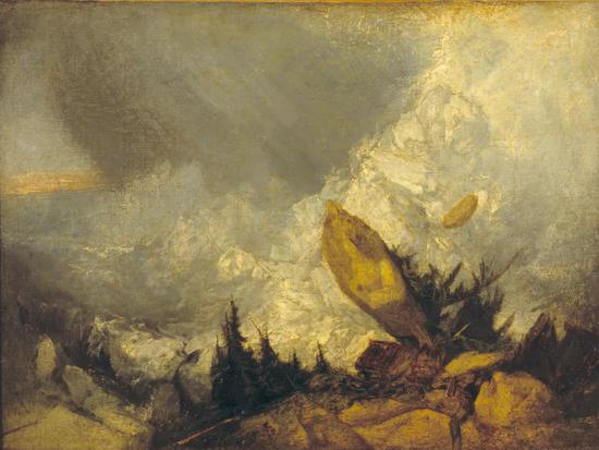 the fall of an avalanche in the grisons,1810