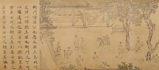南宋 马和之 《诗经陈风十篇图卷》 上海博物馆提供