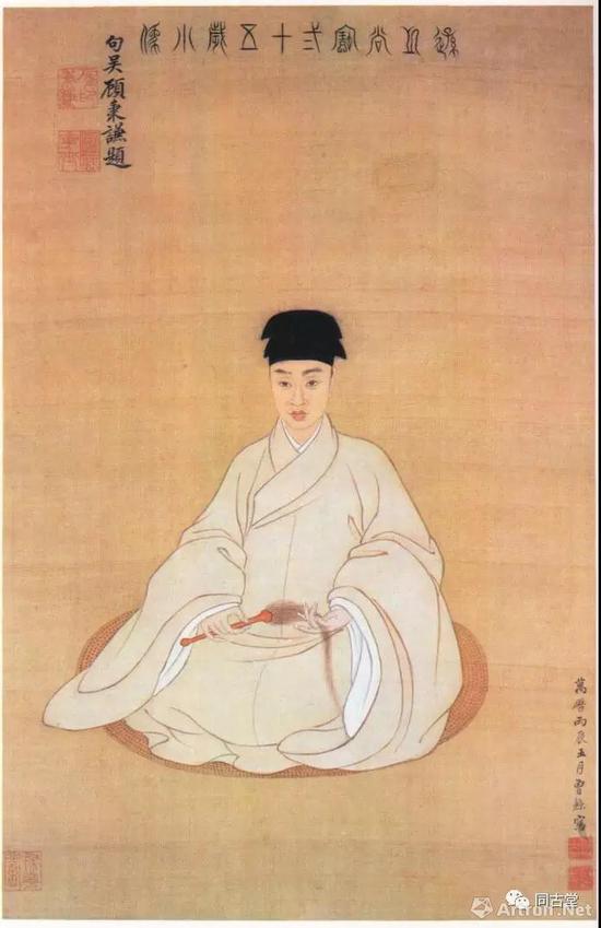 王时敏肖像（1592-1680）曾鲸作 天津市艺术博物馆藏
