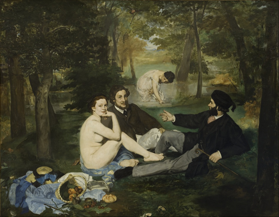 《草地野餐（Luncheon on the Grass）》（1863）马奈