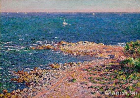 克劳德·莫内(Claude Monet) 《西北强风下的地中海》