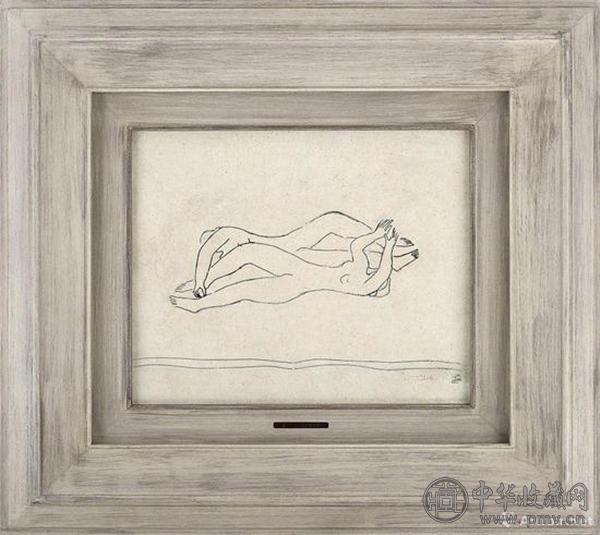 常玉《双裸女、盘腿裸女（双面画）》1940年代.jpg