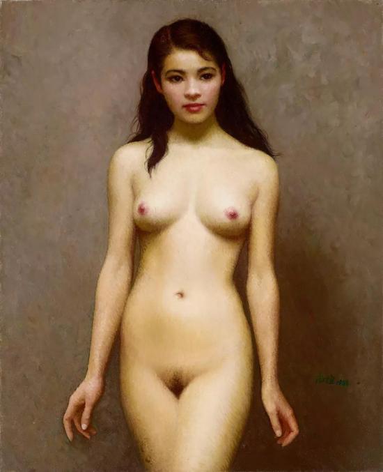 靳尚谊 女人体 　1988年 　布面 油画 　64×52 cm 　成交价：RMB 18，400，000