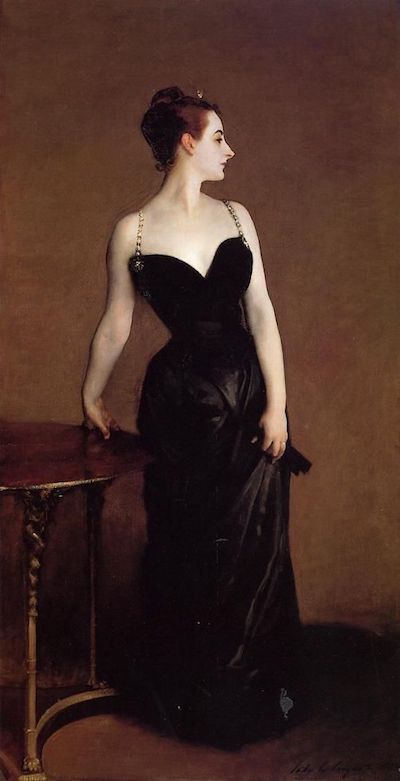 萨金特《高特鲁夫人》1884年 美国纽约大都会艺术博物馆藏 图片来自网络